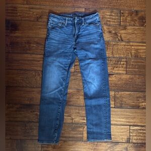 American Eagle Outfitters Men's Dark Blue Straight Jeans